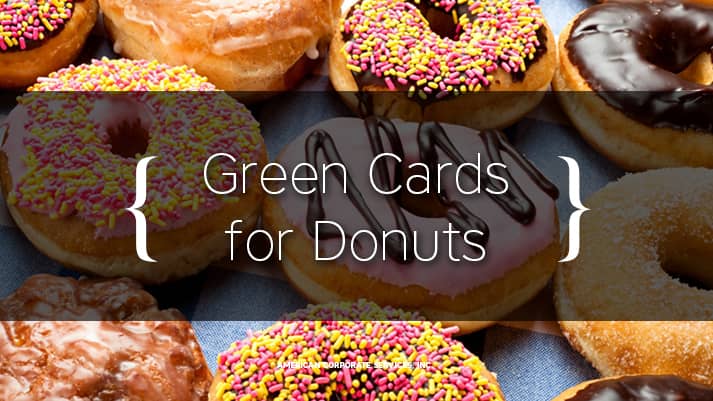 Green Cards for Donuts