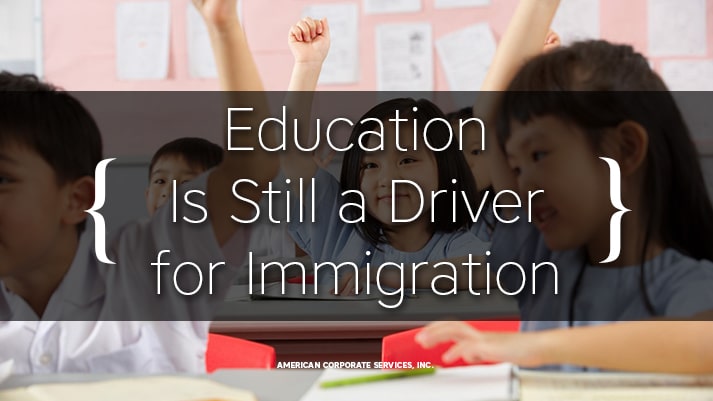 Education Is Still a Driver for Immigration