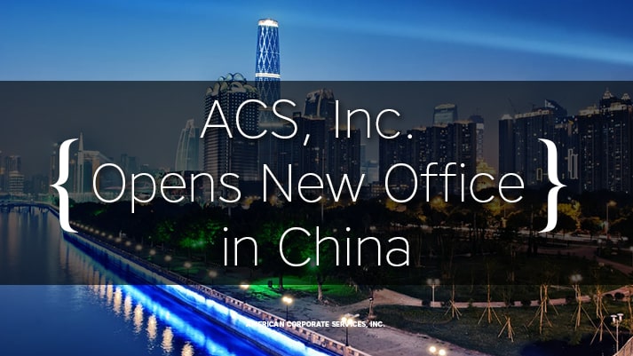 American Corporate Services, Inc. Opens New Office in China