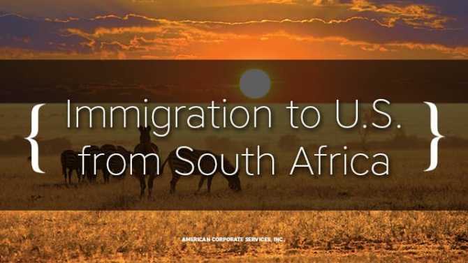 Immigration to U.S. May Be Solution for Destabilization in South Africa
