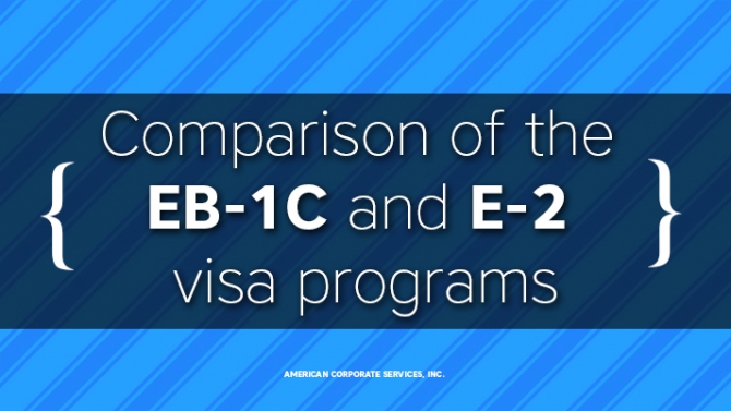 Comparison of Chinese &amp; Russian Investor Immigration via the EB-1C and E-2 Visa